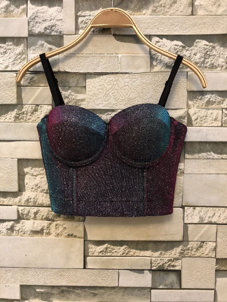Damen Bustier Oberteil mit formendem Design und verspielten Trägern EB