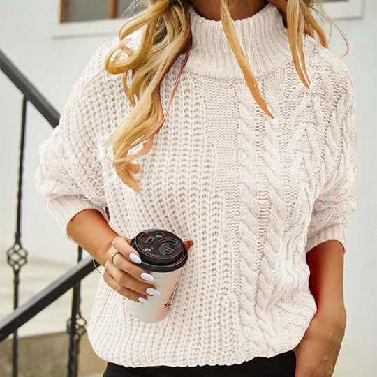 EB | Zopfmuster Strickpullover im Klassischen Design