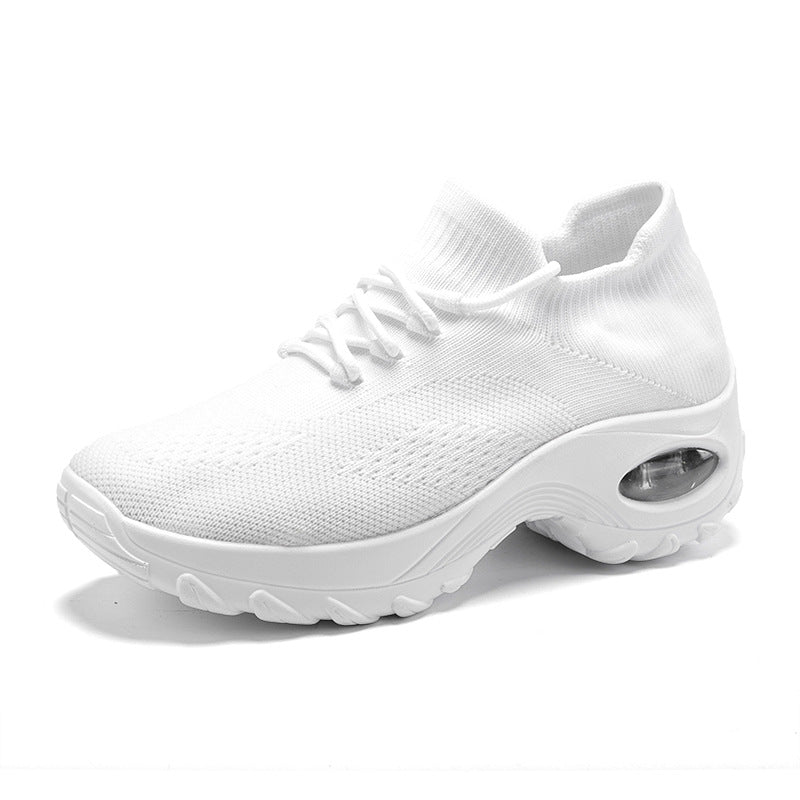 Damen nan gestrickter Sockensneaker mit Luftkissenlaufsohle und elastischem Strickobermaterial EB