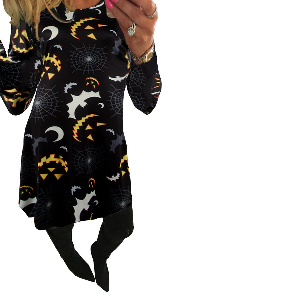 Damen Halloween-Tunika mit grafischem Print EB