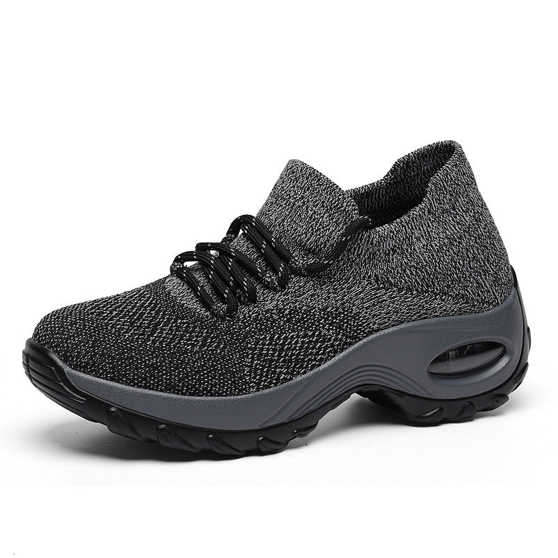 Damen nan gestrickter Sockensneaker mit Luftkissenlaufsohle und elastischem Strickobermaterial EB