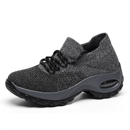 Damen nan gestrickter Sockensneaker mit Luftkissenlaufsohle und elastischem Strickobermaterial EB