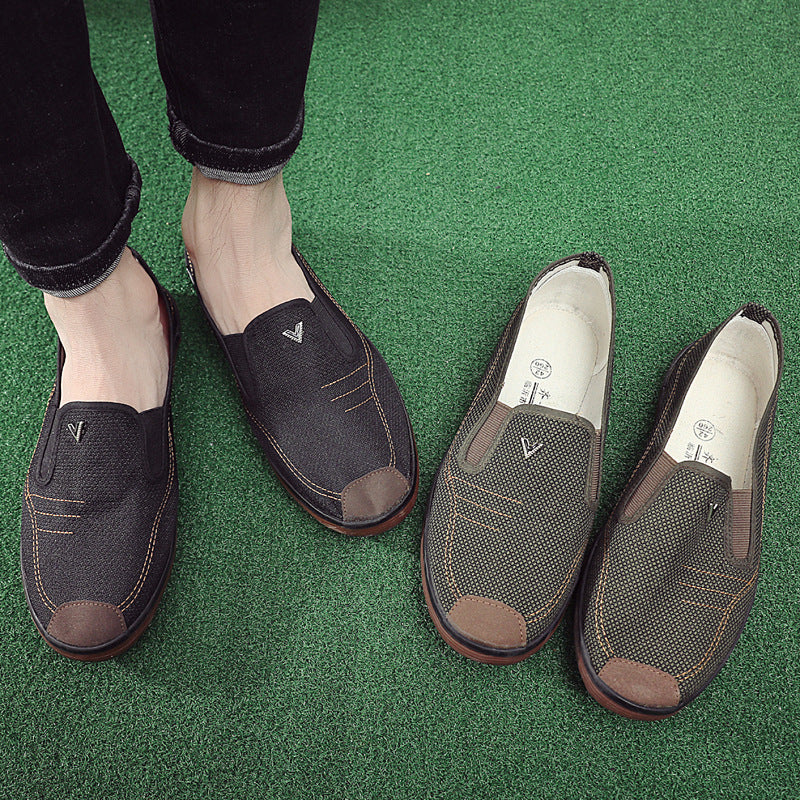 Damen lässige Slip-On Freizeitschuhe mit atmungsaktivem Obermaterial und rutschfester Sohle EB
