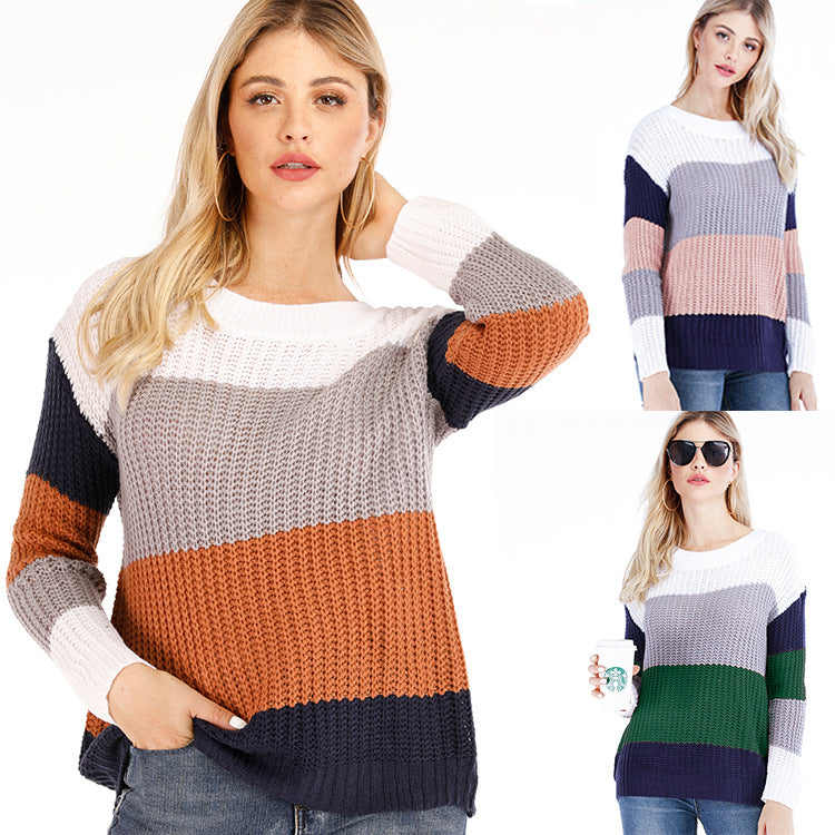 Damen modischer Strickpullover EB