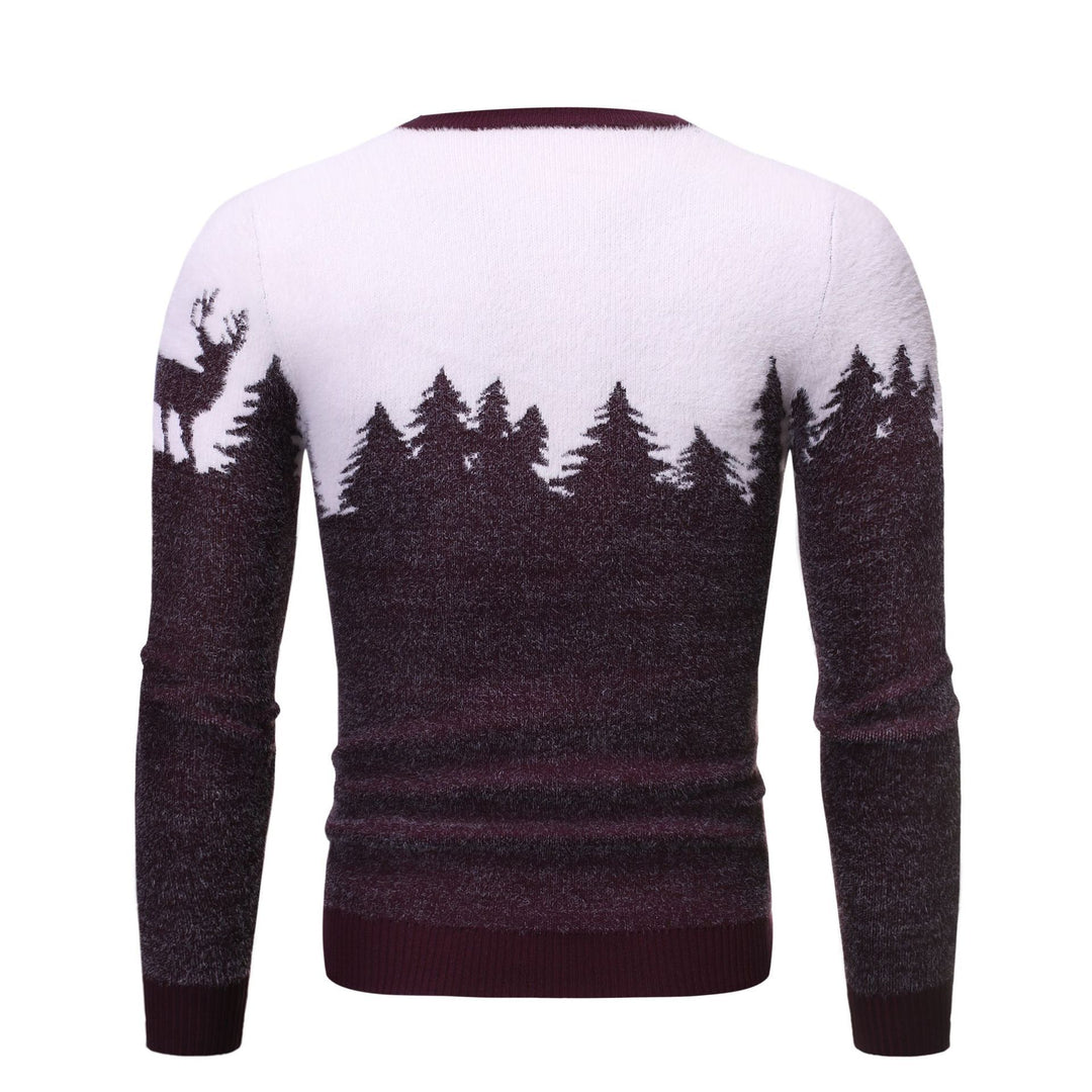 Herren gemütlicher Pullover mit Motivprint EB