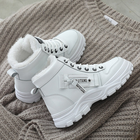 Damen hohe Winter Sneaker mit gefüttertem Innenfutter und rutschfester Sohle EB