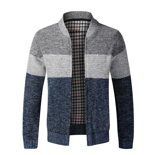 Herren sportlicher Strickcardigan mit modernem Design EB