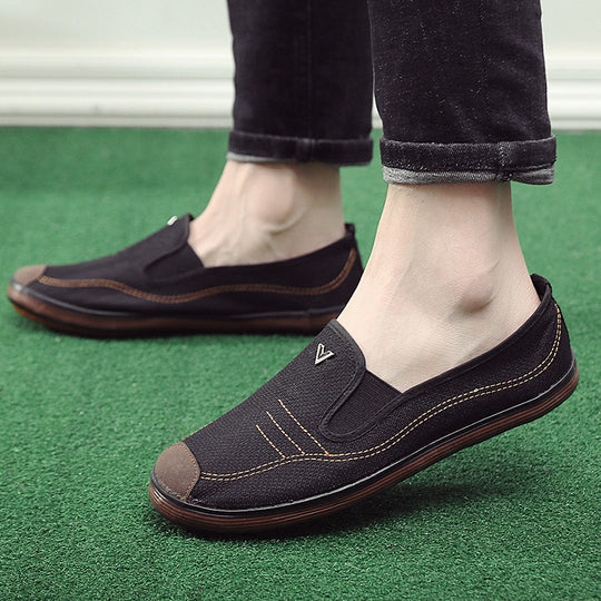Damen lässige Slip-On Freizeitschuhe mit atmungsaktivem Obermaterial und rutschfester Sohle EB