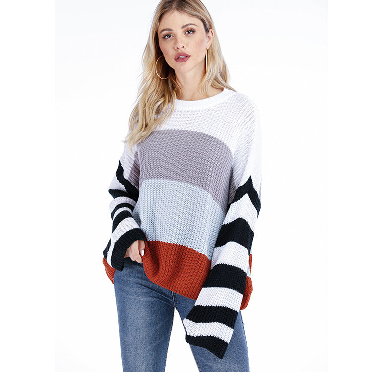 Damen lässiger Strickpullover EB