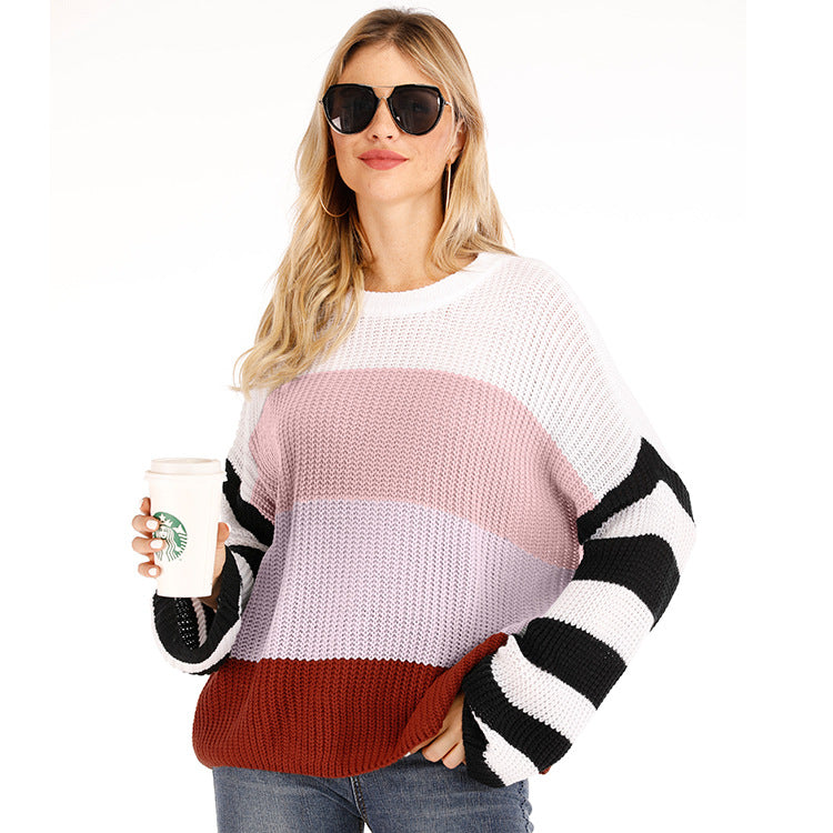 Damen lässiger Strickpullover EB