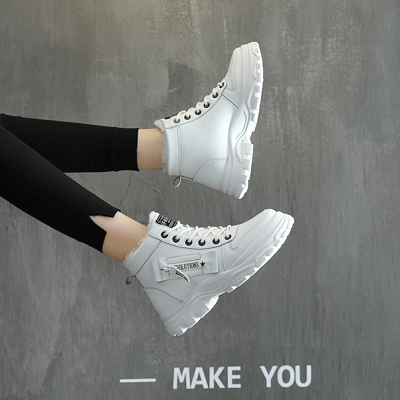 Damen hohe Winter Sneaker mit gefüttertem Innenfutter und rutschfester Sohle EB