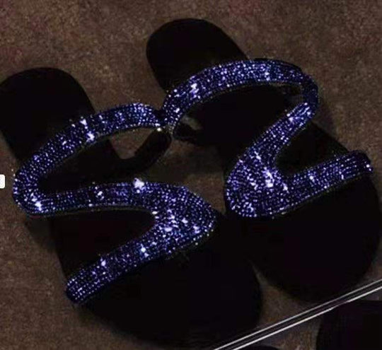 Damen Glamouröse Riemchen-Sandalen mit Strass-Applikationen EB