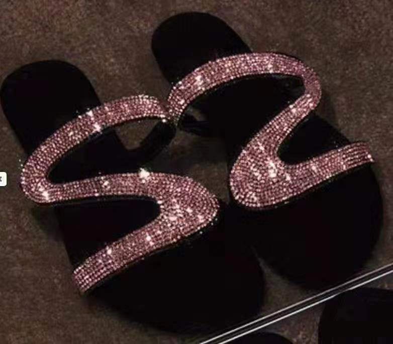 Damen Glamouröse Riemchen-Sandalen mit Strass-Applikationen EB