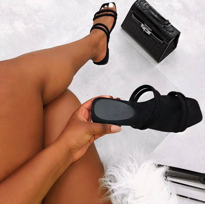 Damen modische Riemchensandalen mit hohen Tragekomfort EB