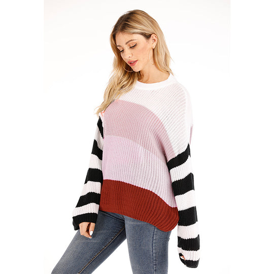 Damen lässiger Strickpullover EB