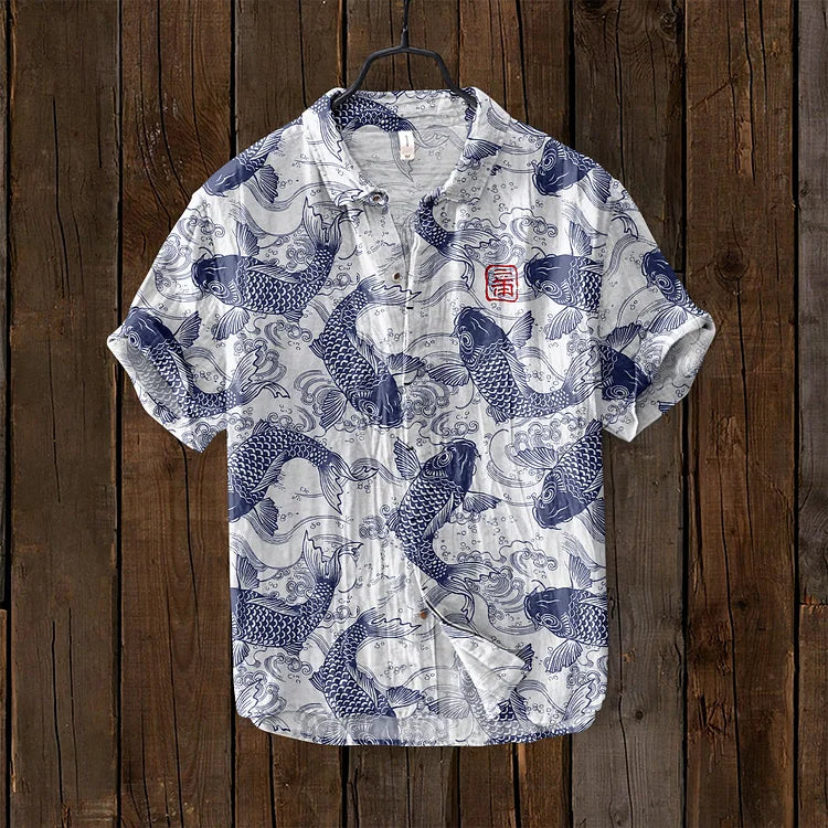EB | Vintage Fisch Japanische Kunst Shirt