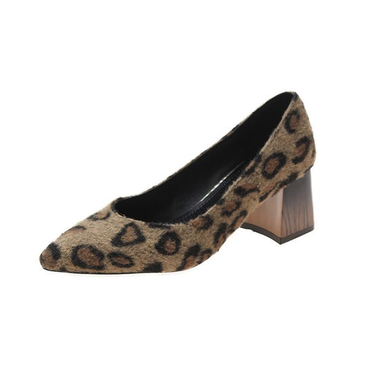 Damen elegante und bequeme Pumps mit Blockabsatz EB