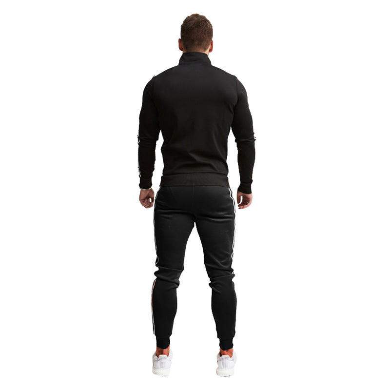 Herren Sportanzug mit Stehkragen und elastischen Bündchen EB