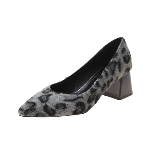 Damen elegante und bequeme Pumps mit Blockabsatz EB