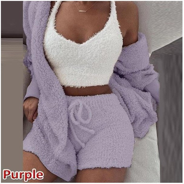 Damen Kuscheliges Lounge-Set aus weichem Material EB