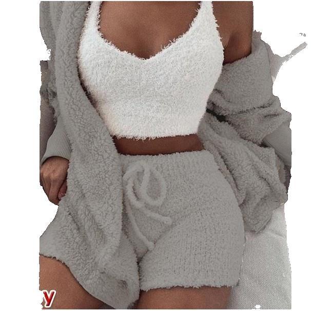 Damen Kuscheliges Lounge-Set aus weichem Material EB