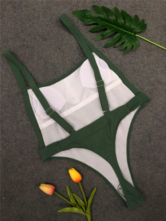 Damen Freizeit-Badeanzug mit verstellbaren Trägern EB