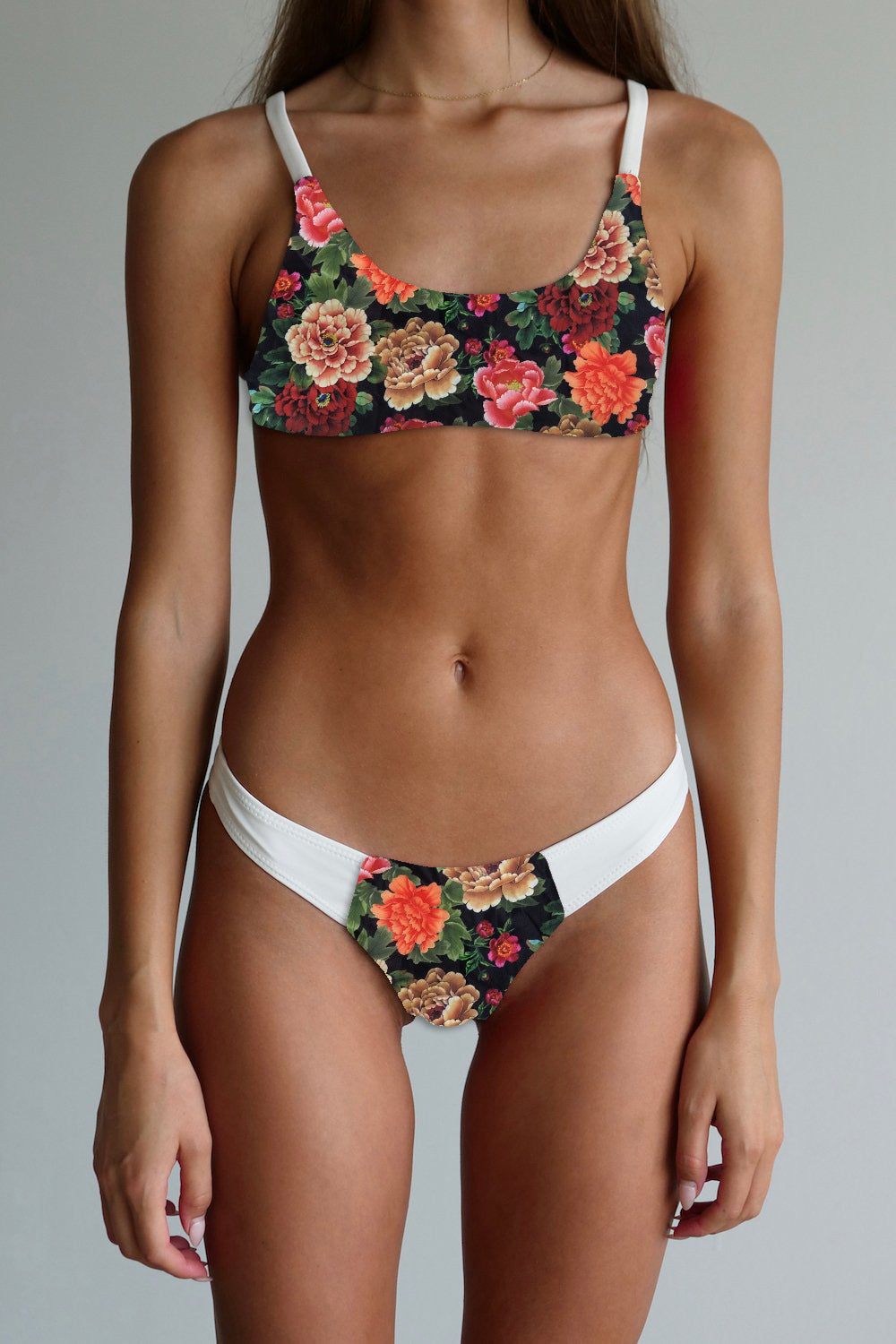 Damen Floral Design Bikini EB