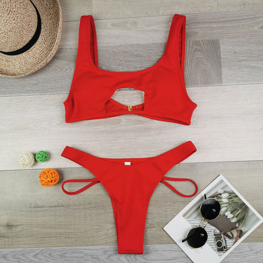 Damen Bikini-Set mit innovativem Cut-Out-Design EB