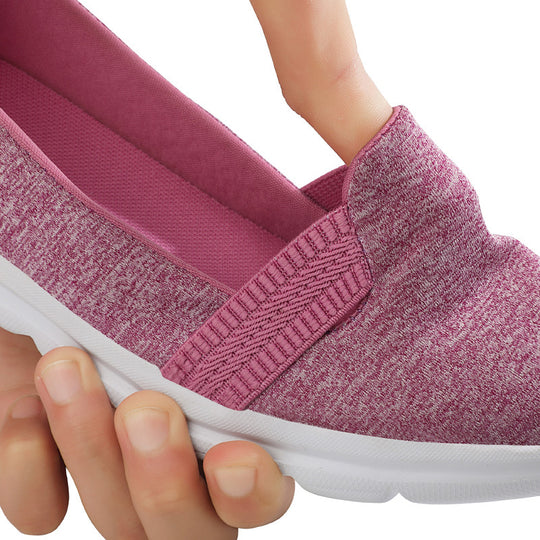 Damen Bequeme Slip-On Schuhe mit elastischem Obermaterial EB