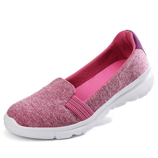 Damen Bequeme Slip-On Schuhe mit elastischem Obermaterial EB