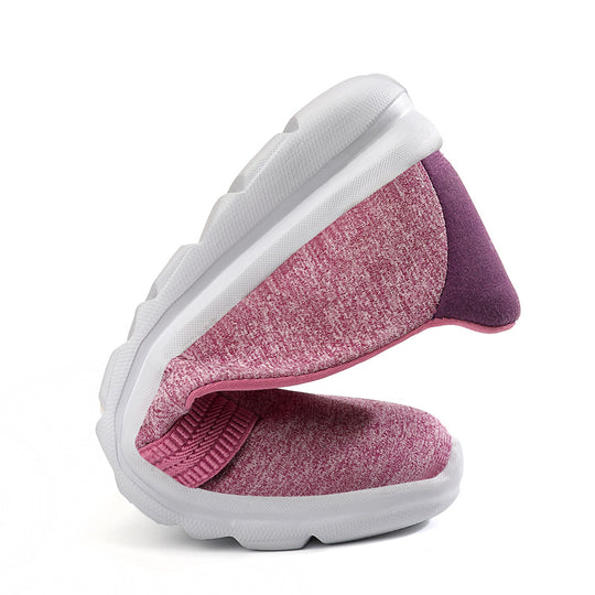 Damen Bequeme Slip-On Schuhe mit elastischem Obermaterial EB