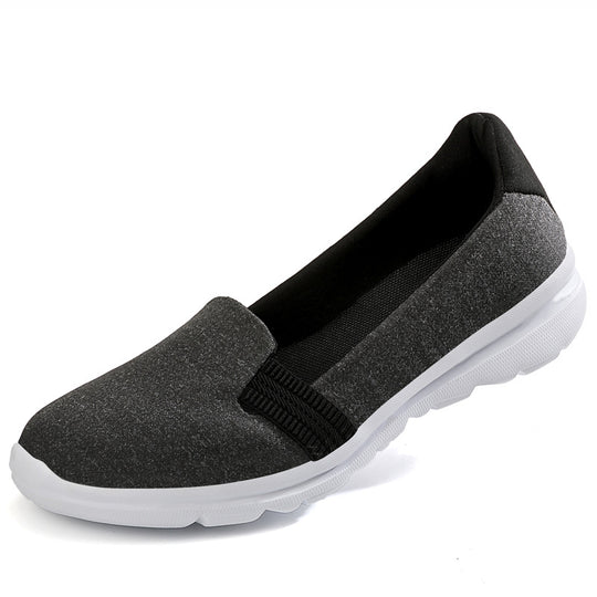 Damen Bequeme Slip-On Schuhe mit elastischem Obermaterial EB