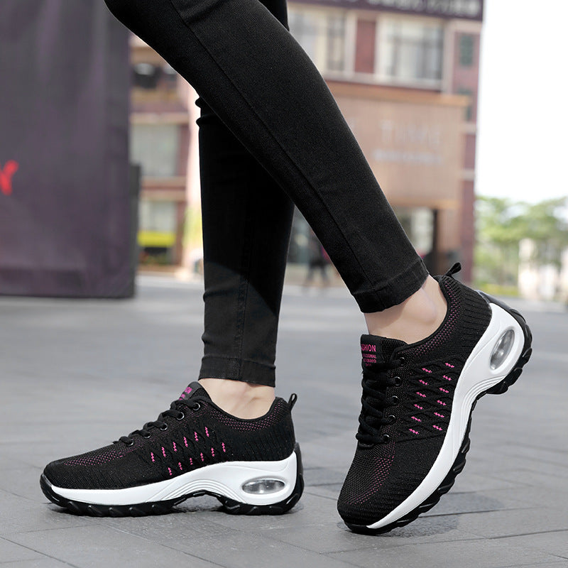 Damen Sportliche Sneakers mit atmungsaktiven Mesh-Obermaterial und flexibler Sohle EB