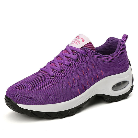 Damen Sportliche Atmungsaktive Sneakers mit dämpfender Sohle EB