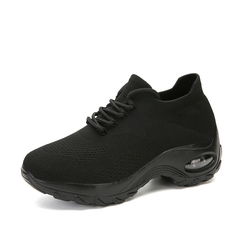 Damen nan gestrickter Sockensneaker mit Luftkissenlaufsohle und elastischem Strickobermaterial EB