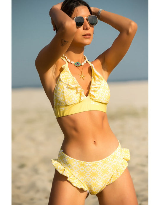 Damen Bikiniset mit verspieltem Rüschen-Design EB