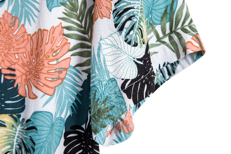 Damen Kurzarmhemd mit floralem Motiv und lässigem Schnitt EB