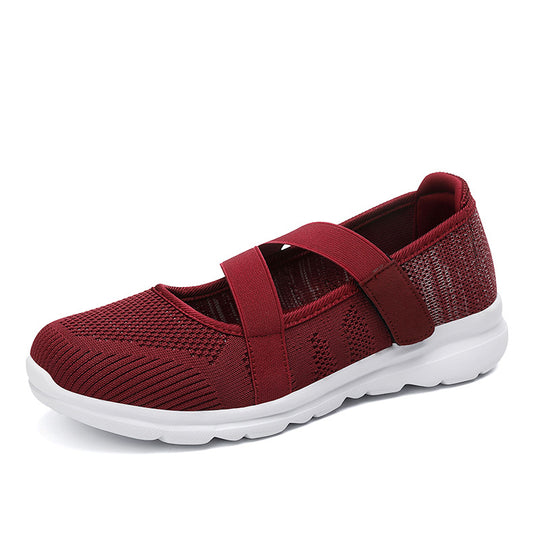 Damen Bequeme Slip-On Sneakers mit flexiblem Riemensystem EB