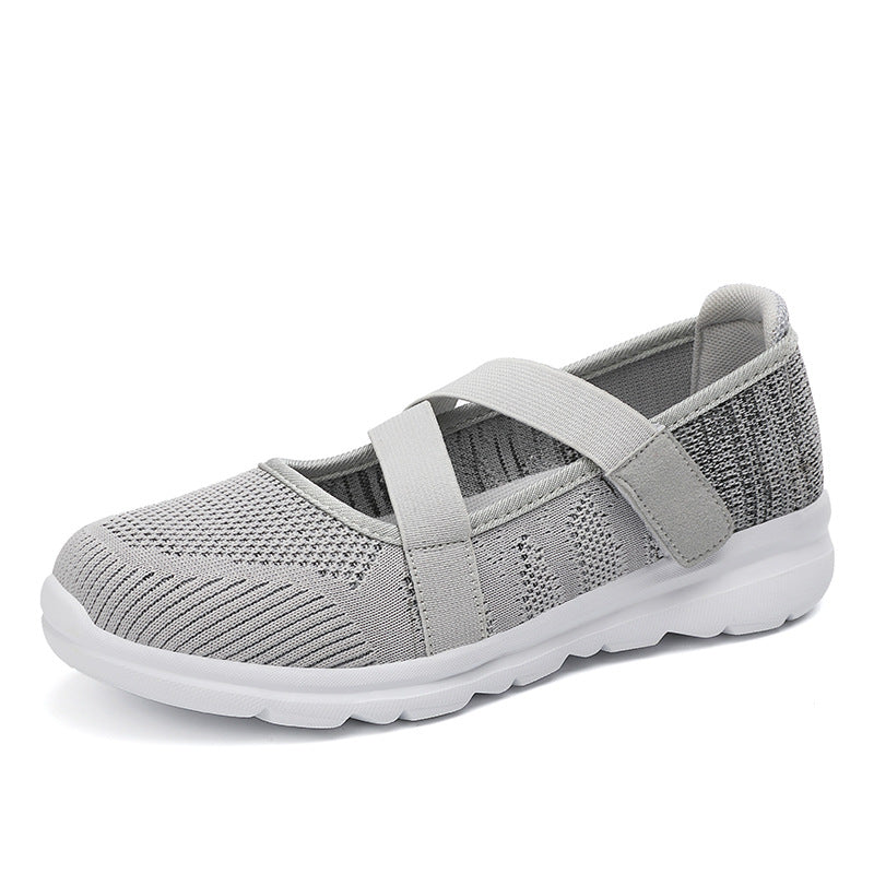 Damen Bequeme Slip-On Sneakers mit flexiblem Riemensystem EB
