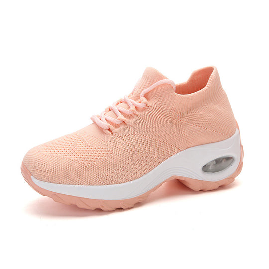 Damen nan gestrickter Sockensneaker mit Luftkissenlaufsohle und elastischem Strickobermaterial EB