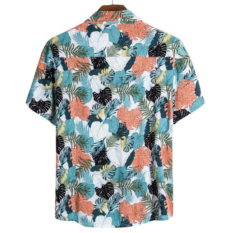 Damen Kurzarmhemd mit floralem Motiv und lässigem Schnitt EB