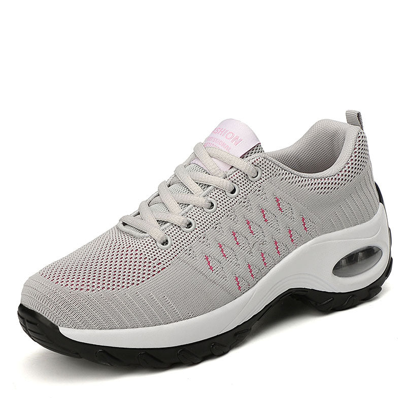 Damen Sportliche Sneakers mit atmungsaktiven Mesh-Obermaterial und flexibler Sohle EB