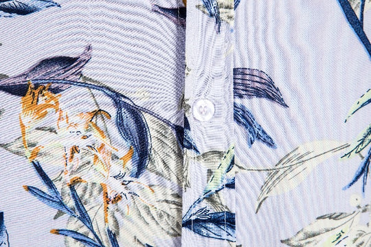 Damen Kurzarmhemd mit floralen Akzenten und luftiger Passform EB