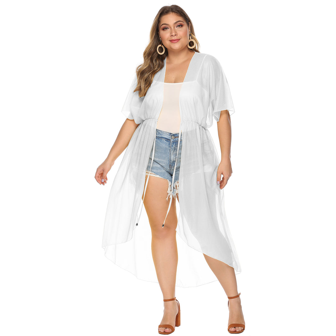 Damen eleganter transparenter Strandkimono EB