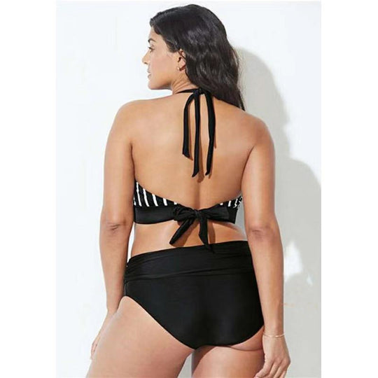Damen Sportlicher Bikini-Top mit breiten Trägern EB