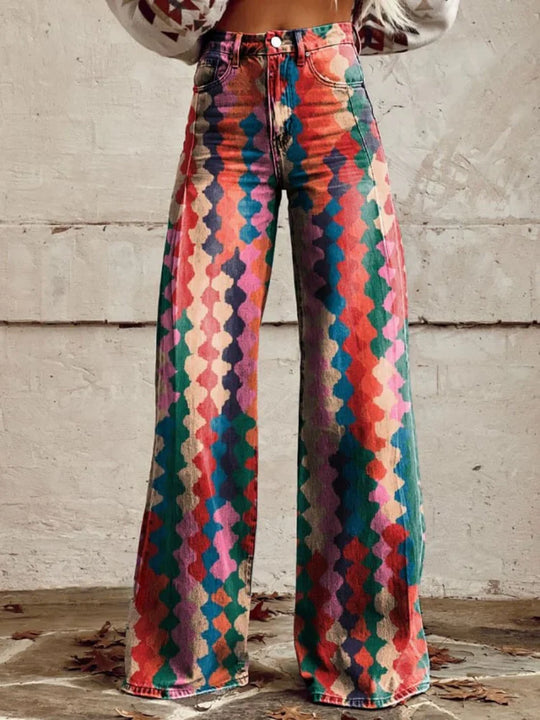 EB | Bedruckte Weite Hose