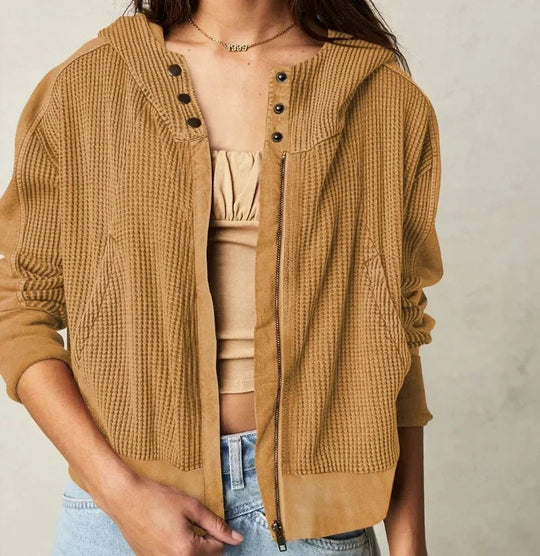 EB | Lässiger Hoodie mit Strukturiertem Gewebe Weich und Bequem Perfekt für Den Alltag