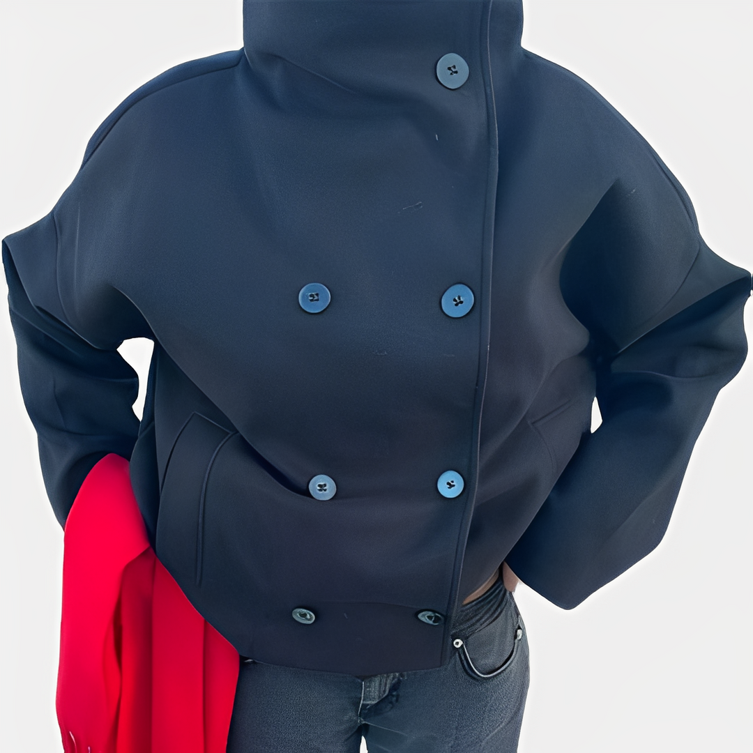 EB | Schicke Damenwolljacke mit einem Knopf