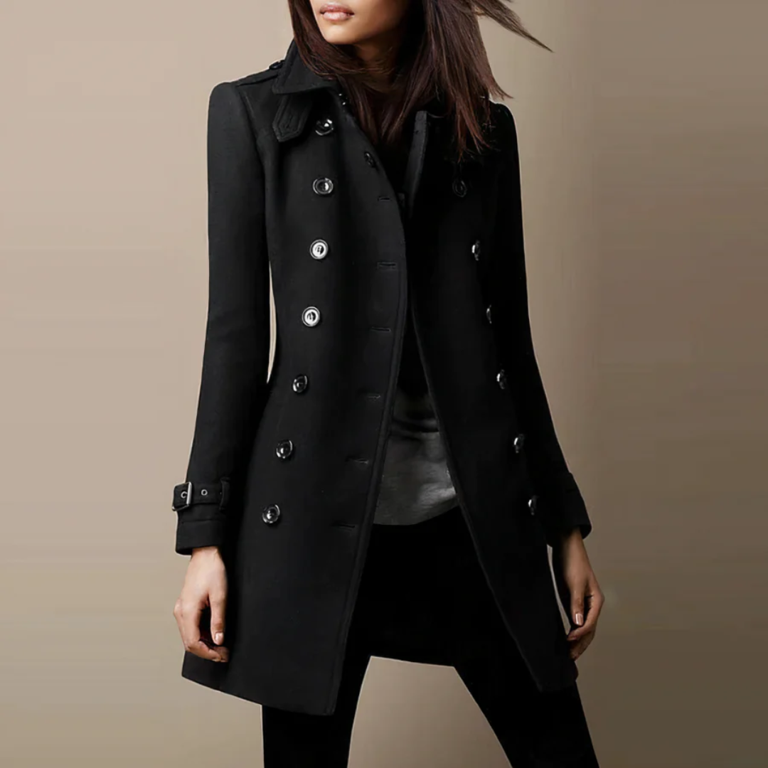 EB | Damen Lange Trench Mantel - Warme