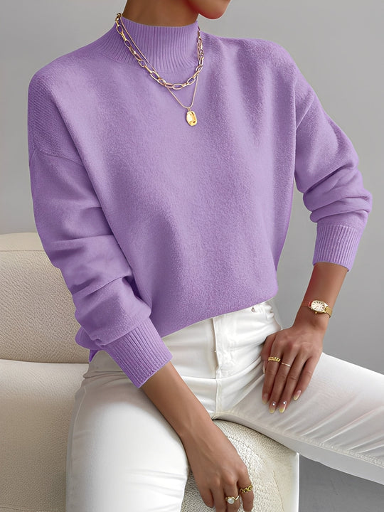 EB | Eleganter Damenpullover mit Stehkragen